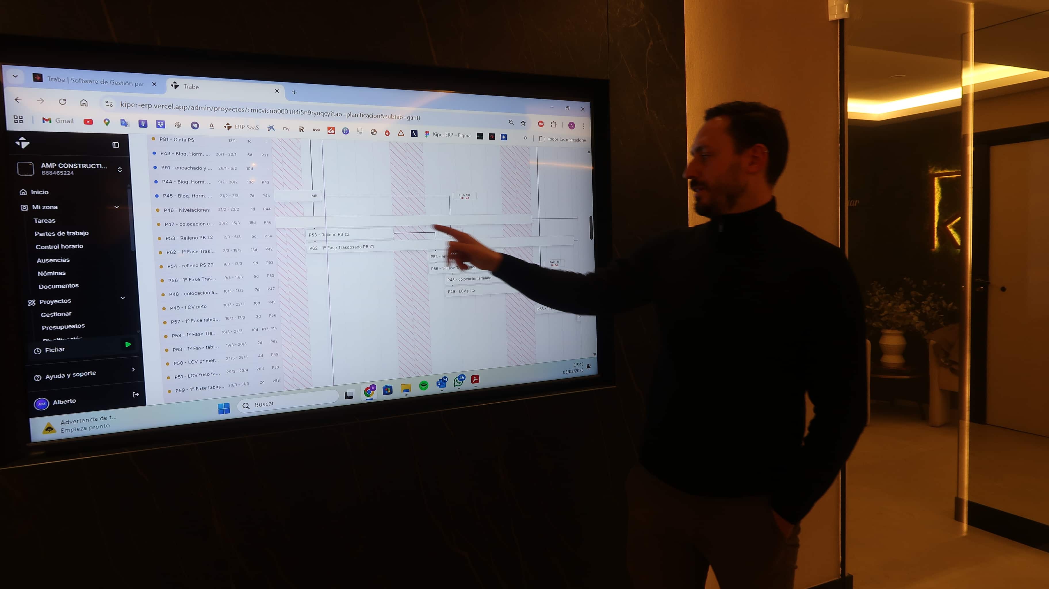 Equipo Trabe colaborando